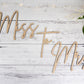 Miss to Mrs backdrop sign for bridal shower or engagement party, Wood Bridal Shower Decor, Custom Wedding Decor, Wooden word cutouts