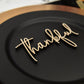 Thankful Place Cards, Thanksgiving Table Plate Settings, Thankful Wood Word, Holiday Decor, Thanksgiving Place settings, Small Thankful Sign