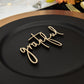Grateful Place Cards, Thanksgiving Table Plate Settings, Grateful Wood Word, Holiday Decor, Thanksgiving Place settings, Small Grateful Sign
