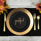 Grateful Place Cards, Thanksgiving Table Plate Settings, Grateful Wood Word, Holiday Decor, Thanksgiving Place settings, Small Grateful Sign