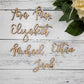 Wood Name Signs, Kids. Childrens Wooden Name Signs. SMALL name sign. Names For Christmas Stockings. Small Wooden Word signs for xmas Tree