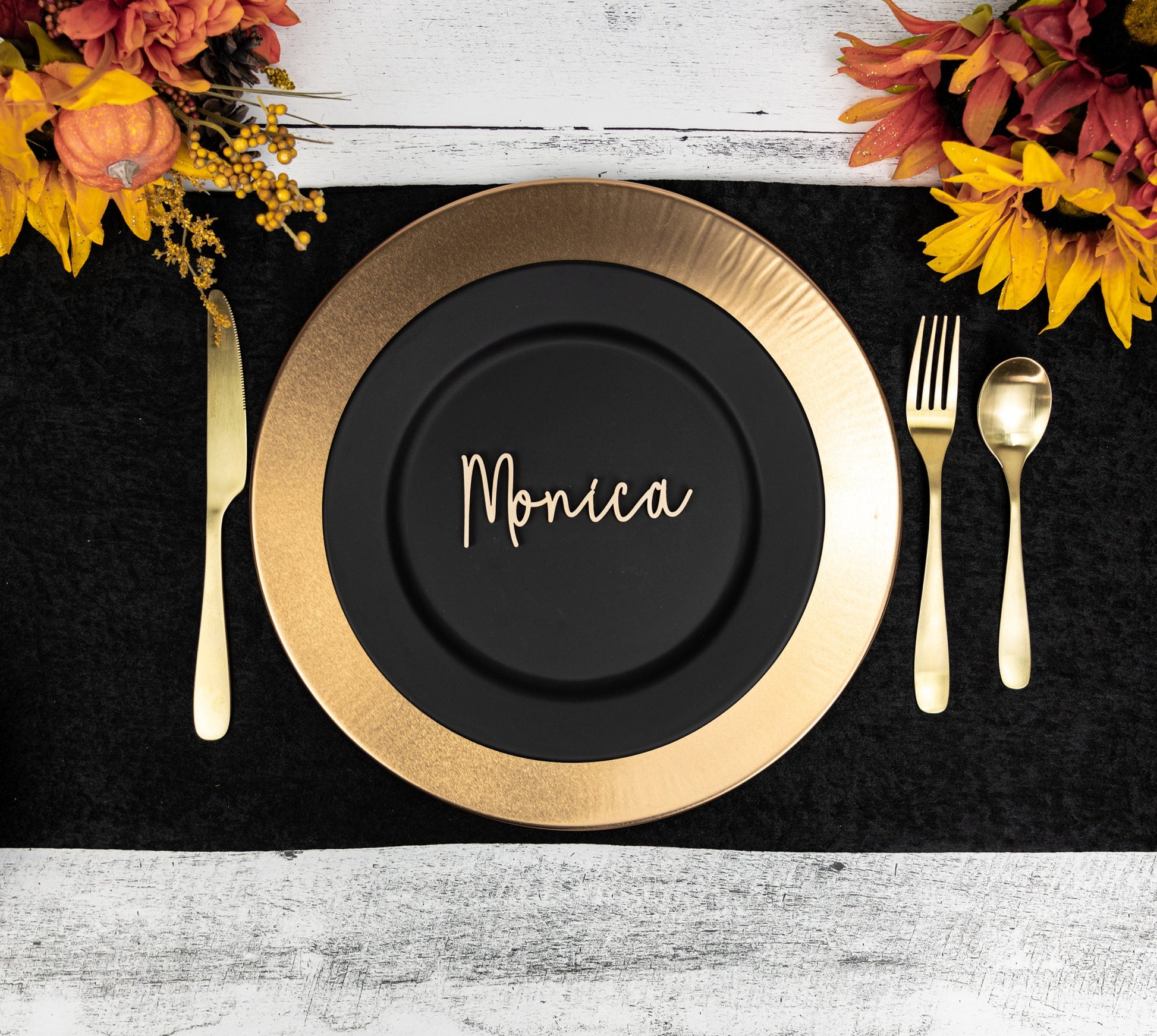 Name Place Cards. Wedding Name Place Plates. Small Wood Name Tag Cutouts