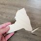 New York Ornament, NY State Shape Bulk wood Blank, Unfinished, Wood Ornament, DIY, Christmas ornaments, Blanks for Crafts, sign making