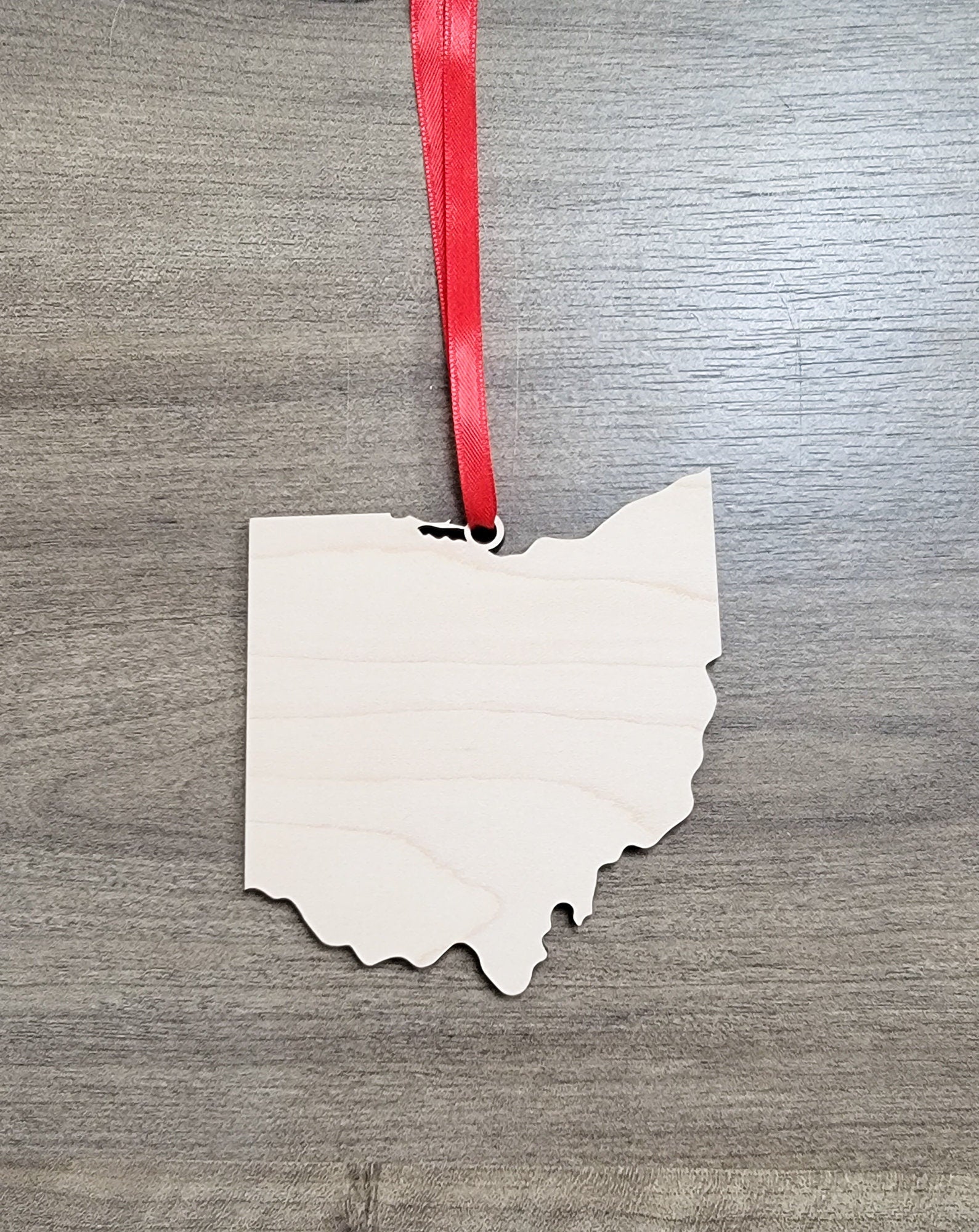 Ohio Ornament, Ohio State Shape Bulk wood Blank, Unfinished, Wood Ornament, DIY, Christmas ornaments, Blanks for Crafts, sign making