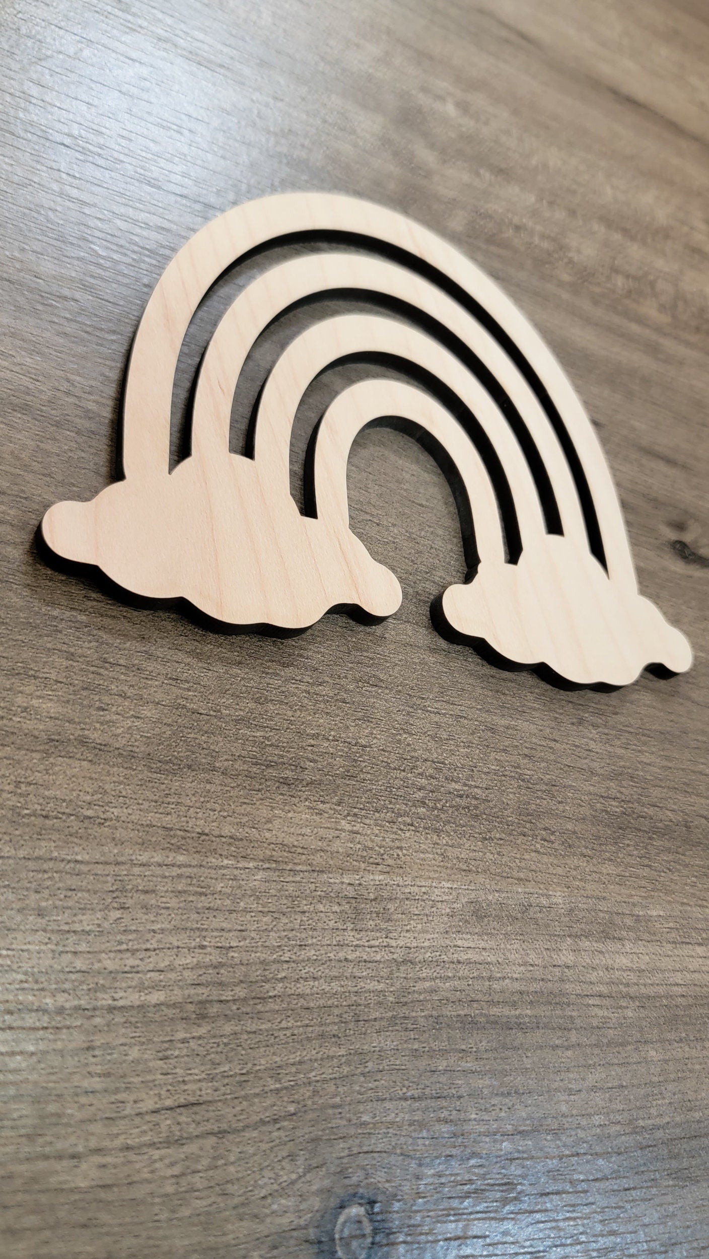 Rainbow Wood Shape, Wooden Rainbow Shape Blank, Unfinished Rainbow Cut out, Crafts DIY Blank for Sign Making, Boho Decor, Childrens Signs