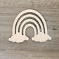 Rainbow Wood Shape, Wooden Rainbow Shape Blank, Unfinished Rainbow Cut out, Crafts DIY Blank for Sign Making, Boho Decor, Childrens Signs