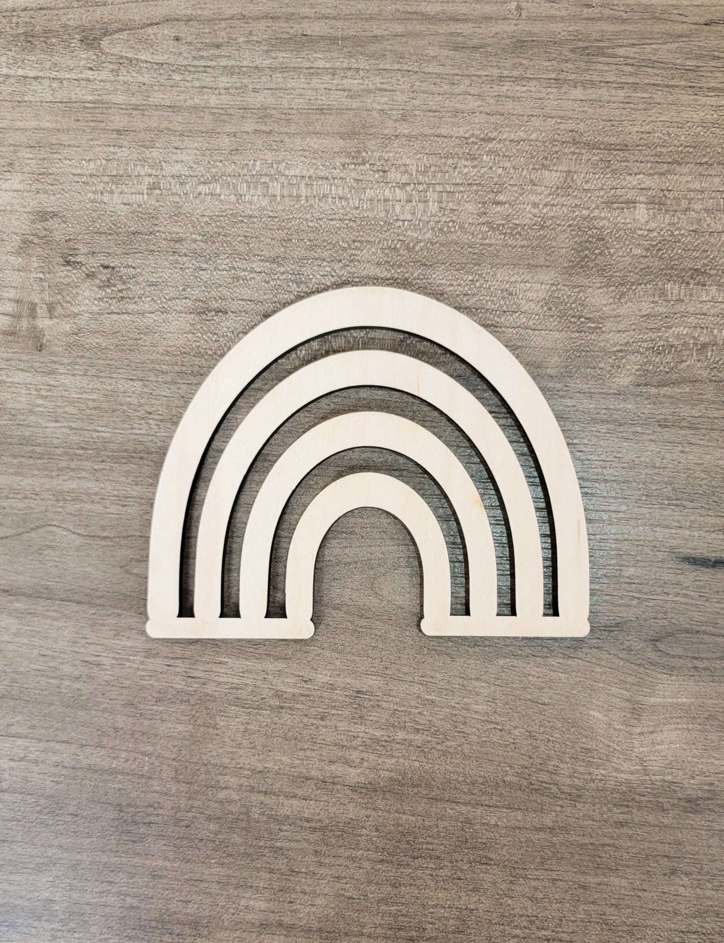 Rainbow Wood Shape, Wooden Rainbow Shape Blank, Unfinished Rainbow Cut out, Crafts DIY Blank for Sign Making, Boho Decor, Childrens Signs