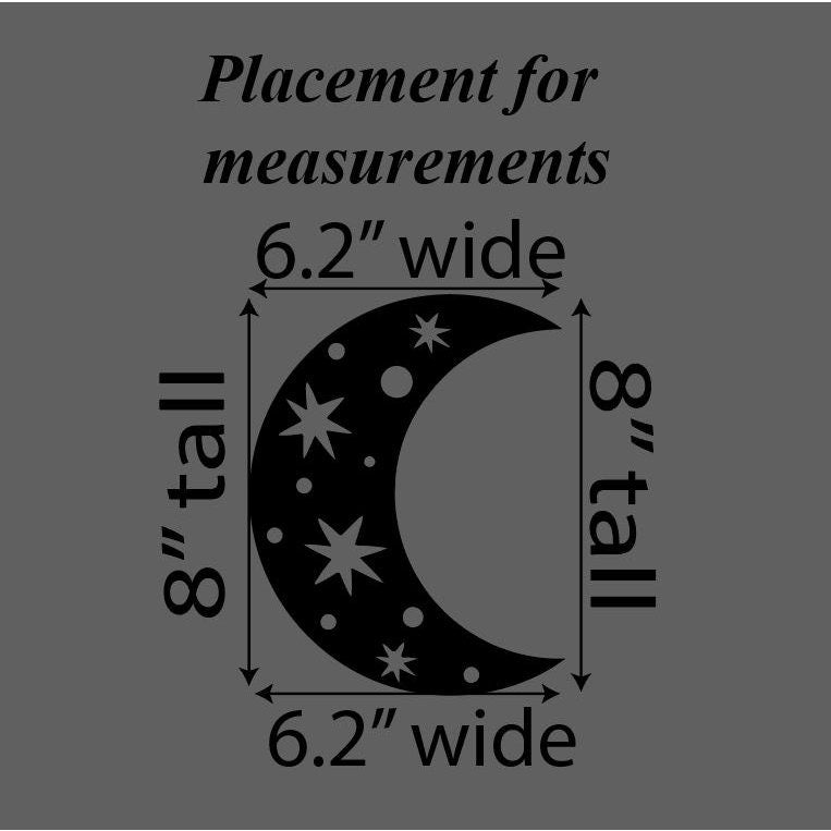 Crescent Moon & Stars Wood Shape Sign, Wooden Moon Shape Blank, Unfinished Cut out, Crafts DIY for Sign Making, Boho Decor theme Natural 003