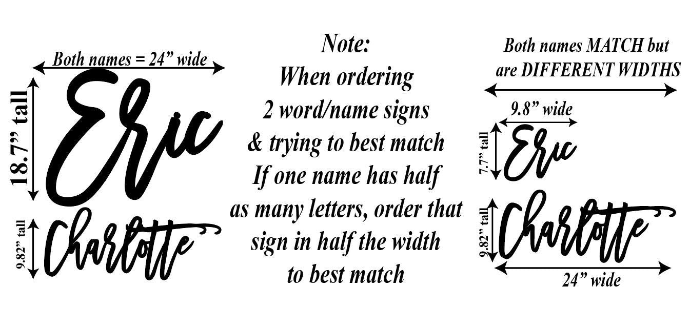 Custom Wood Word, Personalized Word sign