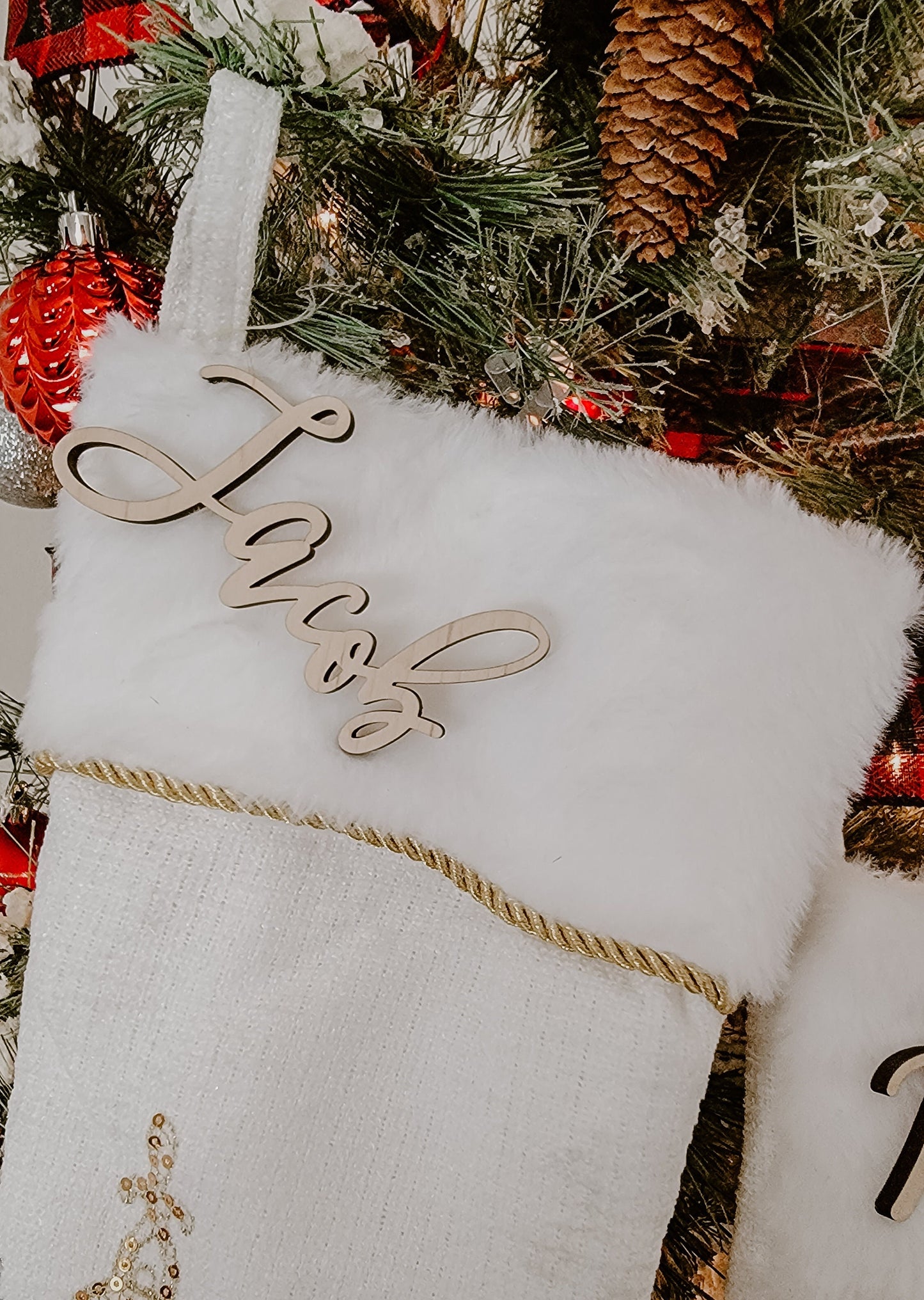 Wood Name Signs, Kids. Childrens Wooden Name Signs. SMALL name sign. Names For Christmas Stockings. Small Wooden Word signs for xmas Tree