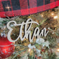 Wood Name Signs, Kids. Childrens Wooden Name Signs. SMALL name sign. Names For Christmas Stockings. Small Wooden Word signs for xmas Tree