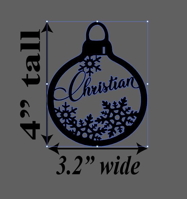 Christmas Stocking Name Tag, Wood Name Ornament Value Size 4"x3", Personalized