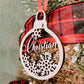 Custom Christmas Ornament Personalized with Name, Stocking Name Tag Value Size 4"x3"