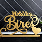 Custom Mr and Mrs Sign personalized with last name for wedding decor