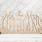Mr & Mrs Sign - Custom Wedding Name sign - Mr and Mrs Wood Name - Personalized Last Name Sign - Sweetheart table Centerpiece Sign 18-24 inch