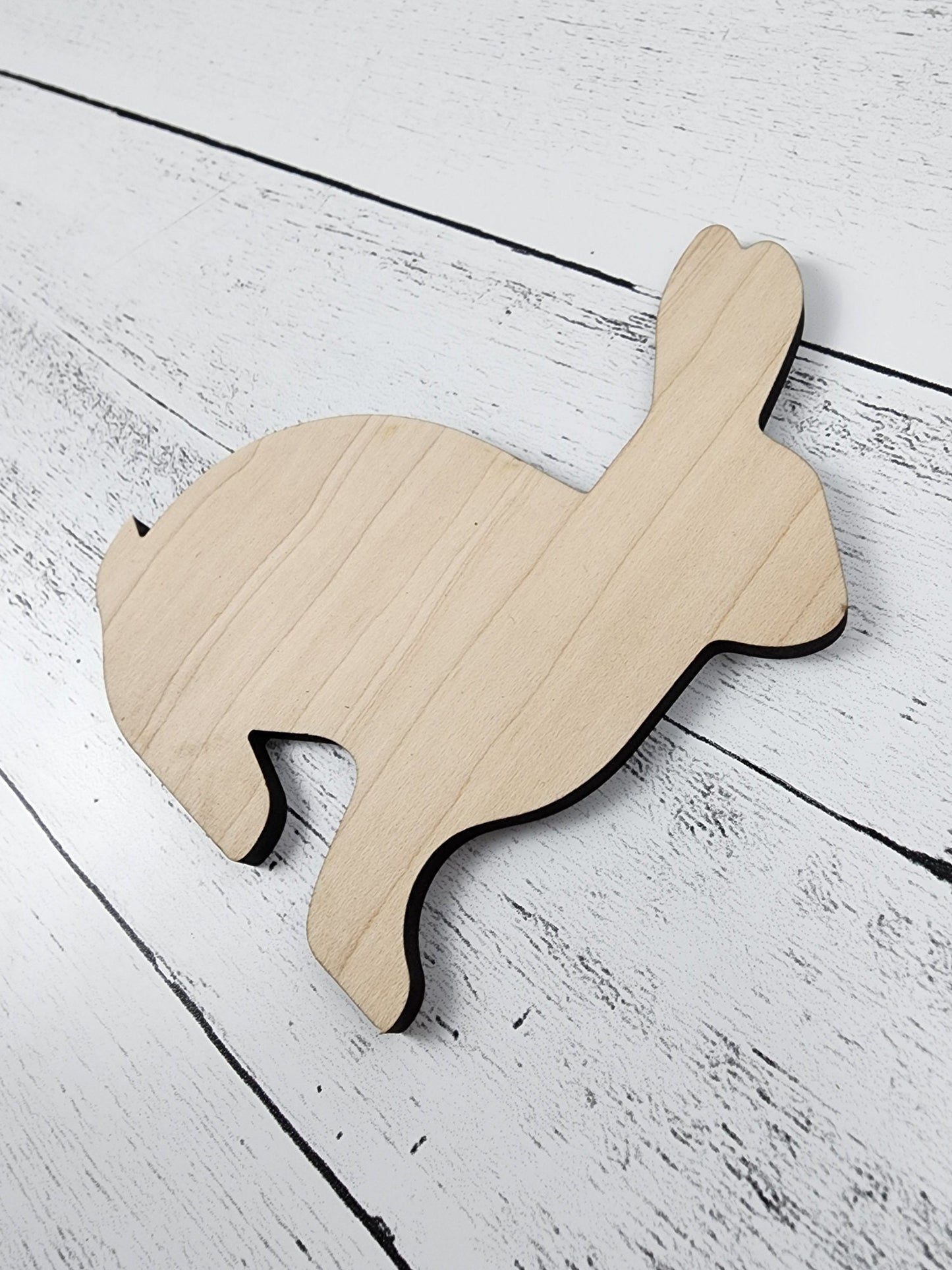 Bunny, Easter Wood Shape, Wooden Rabbit Blank, Unfinished Cut out, Shapes for Crafts DIY Wood Blank, Spring Sign Making, Easter Sign making