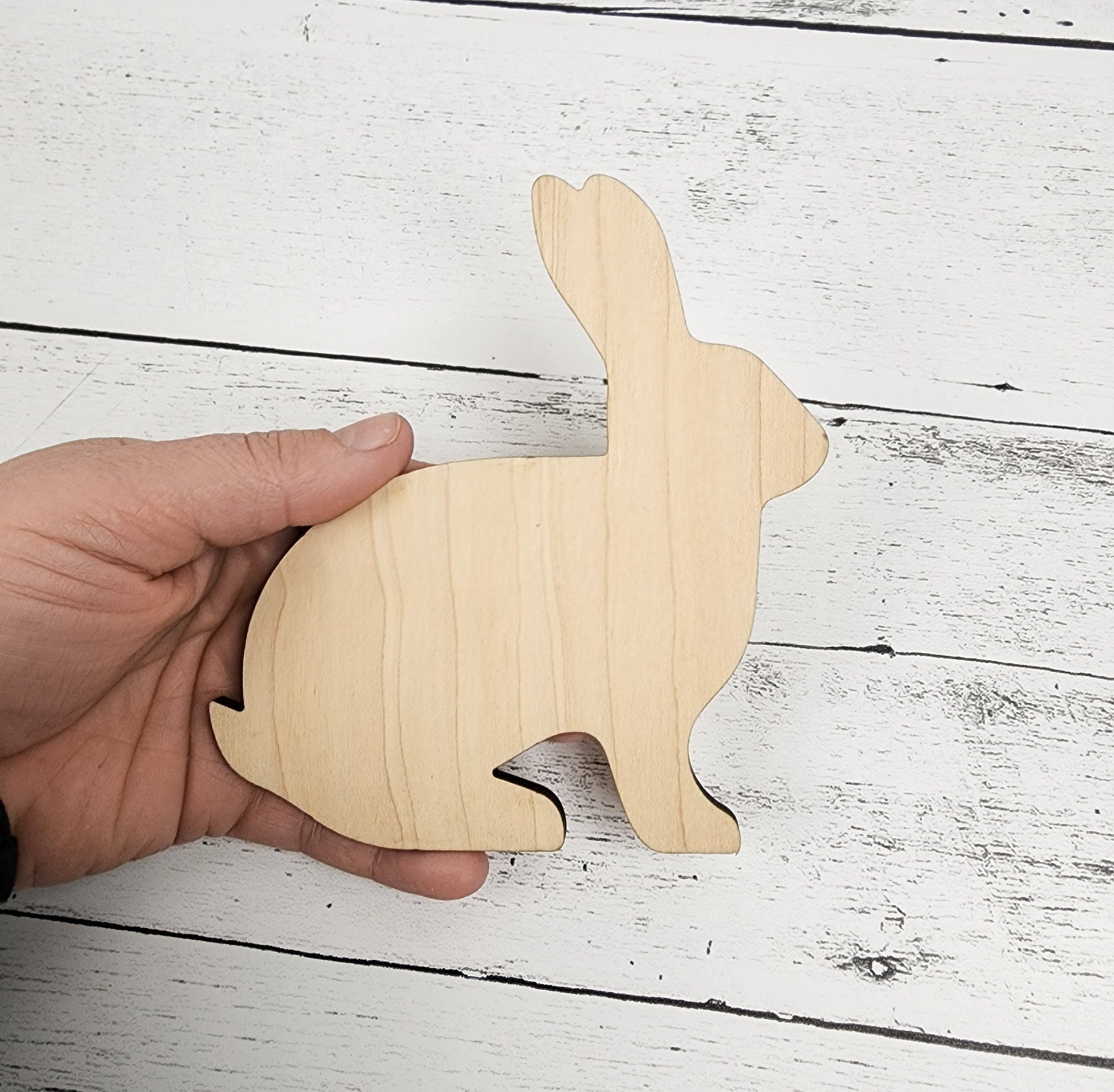 Bunny, Easter Wood Shape, Wooden Rabbit Blank, Unfinished Cut out, Shapes for Crafts DIY Wood Blank, Spring Sign Making, Easter Sign making