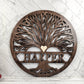 Tree Of Life Wood Sign, Custom Wall Art with Family Tree with Last Name, Wooden Circle with Tree, Roots, Heart, Mothers or Fathers Day Gift
