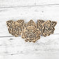 Wood Flowers Rose Cut out, Floral & leaves shapes, Wooden floral pattern for signs, flowery blanks for crafts, unfinished DIY, sign making