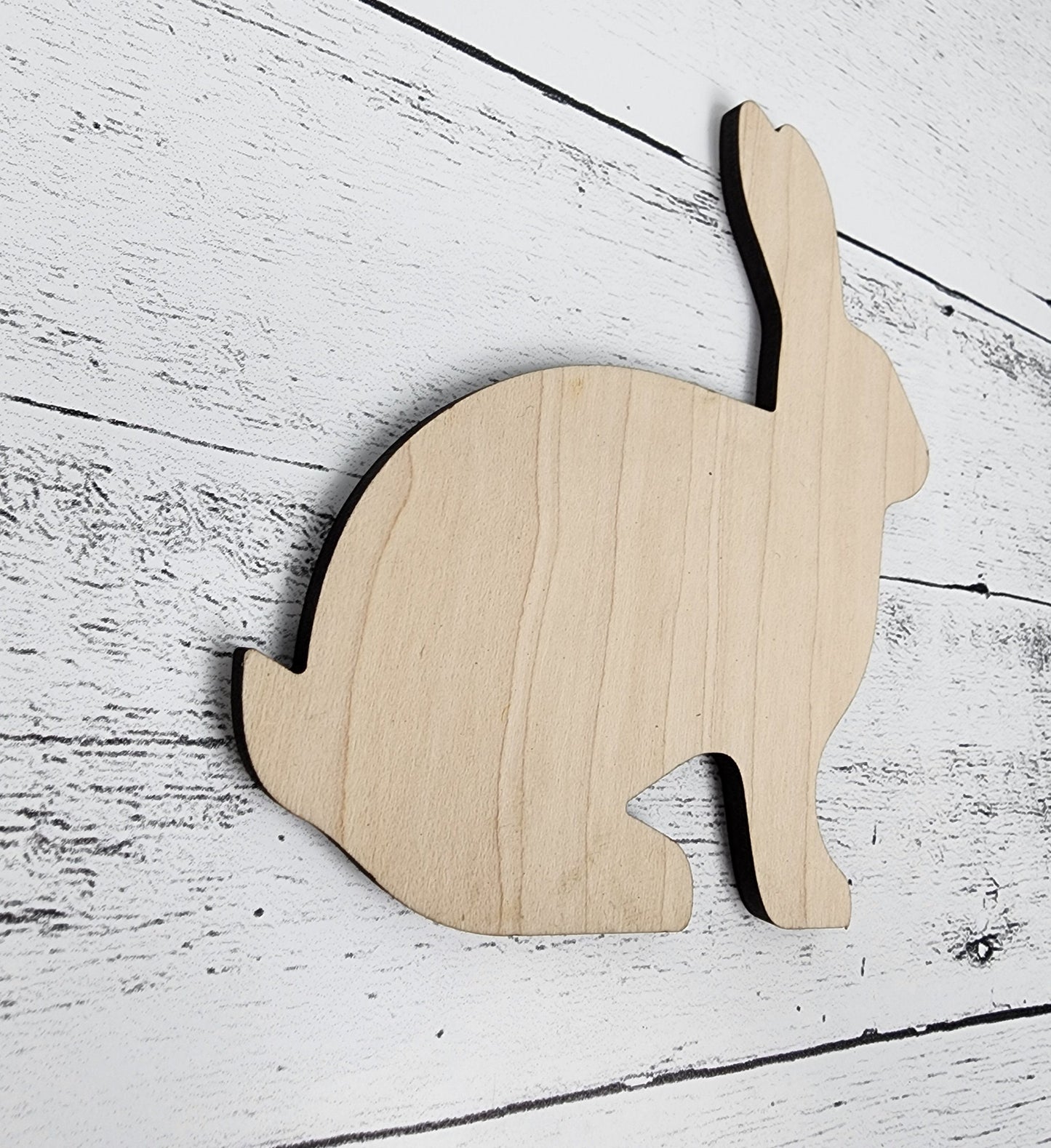 Bunny, Easter Wood Shape, Wooden Rabbit Blank, Unfinished Cut out, Shapes for Crafts DIY Wood Blank, Spring Sign Making, Easter Sign making