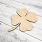 Shamrock Wood Shape 4 leaf Clover, St Patricks Day, March, Spring Decor Sign Making Supplies, Wooden four leaf clover, Unfinished, Quality