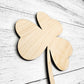 Shamrock Wood Shape 3 leaf Clover, St Patricks Day, March, Spring Decor Sign Making Supplies, Wooden three leaf clover, Unfinished, Quality