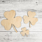 Shamrock Wood Shape 3 leaf Clover, St Patricks Day, March, Spring Decor Sign Making Supplies, Wooden three leaf clover, Unfinished, Quality