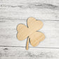 Shamrock Wood Shape 3 leaf Clover, St Patricks Day, March, Spring Decor Sign Making Supplies, Wooden three leaf clover, Unfinished, Quality