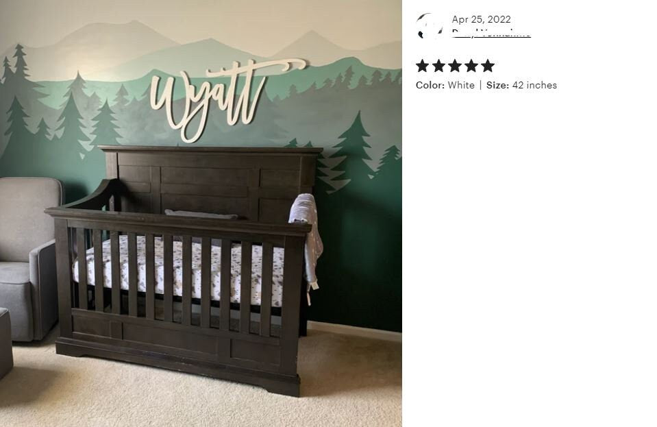 Personalized Name sign, Nursery Decor, Custom Wood Name Or Word Sign