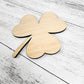 Shamrock Wood Shape 3 leaf Clover, St Patricks Day, March, Spring Decor Sign Making Supplies, Wooden three leaf clover, Unfinished, Quality