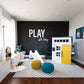 PLAY all day playroom kids sign decor, toy room wall sign wood wall art, recreational room signage, custom wood cut out words & letters