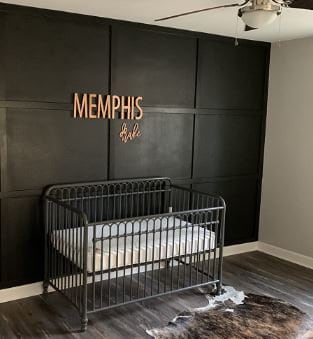 Custom Name Sign, First & Middle Name Nursery Decor - Baby Shower gift