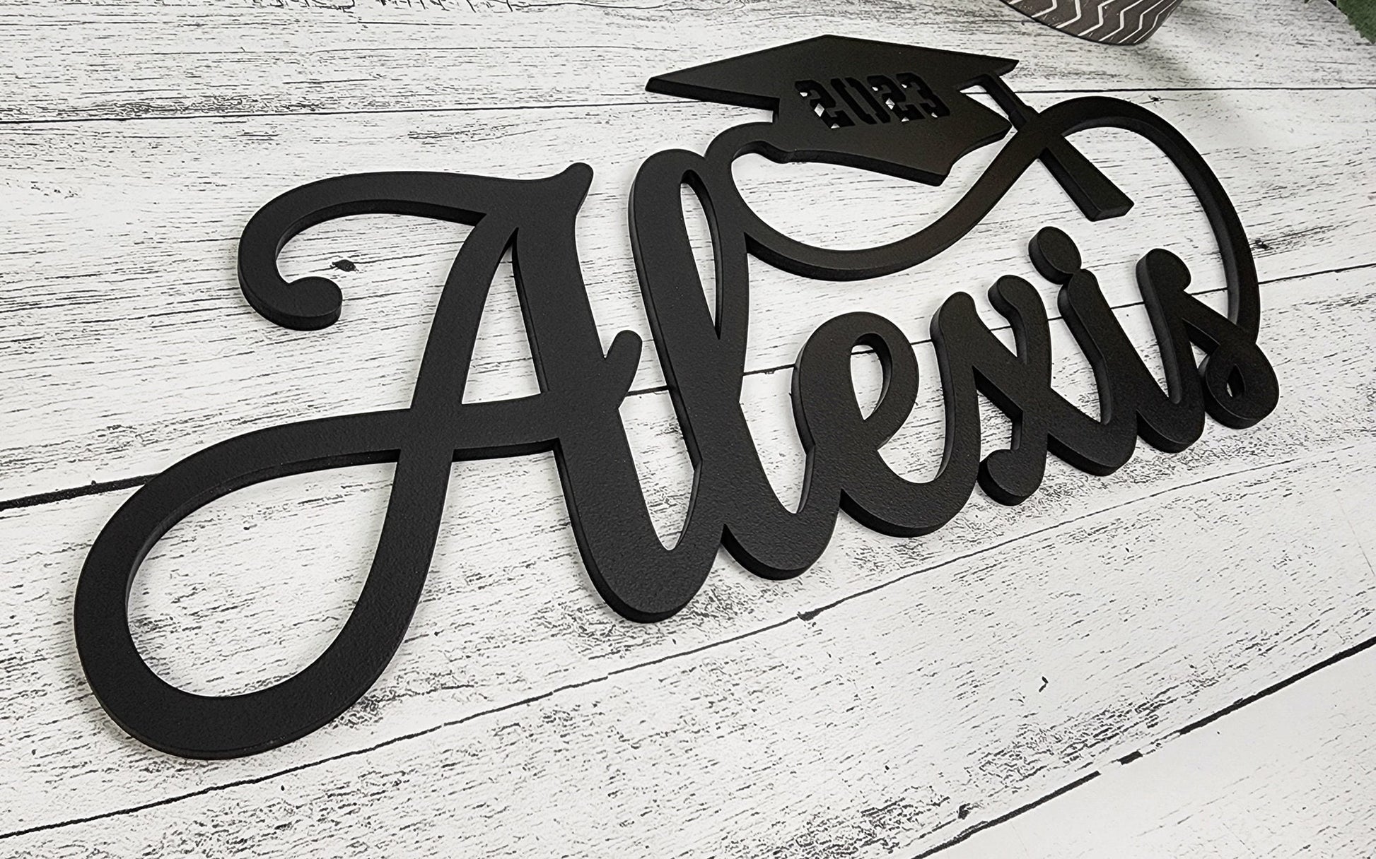 Custom Graduation Decor Name Sign, Custom Grad Sign, Class of 2024, Graduation Party Centerpiece, Senior Year Photo Prop for senior photos