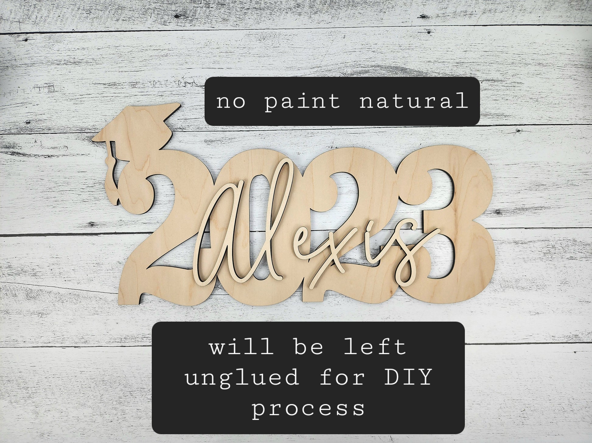 Custom Graduation Decor Name Sign, Custom Grad Sign, Class of 2024, Graduation Party Centerpiece, Senior Year Photo Prop for senior photos