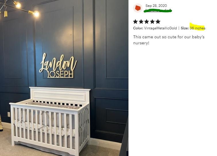 Custom First & Middle Name Sign, Personalized Event Decor, Baby Shower Gift, Nursery Name Sign