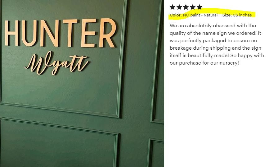 Nursery Wooden Name Sign Decor or other Personalized 2 Word or Name Combo - Includes Custom First & Middle name as pictured