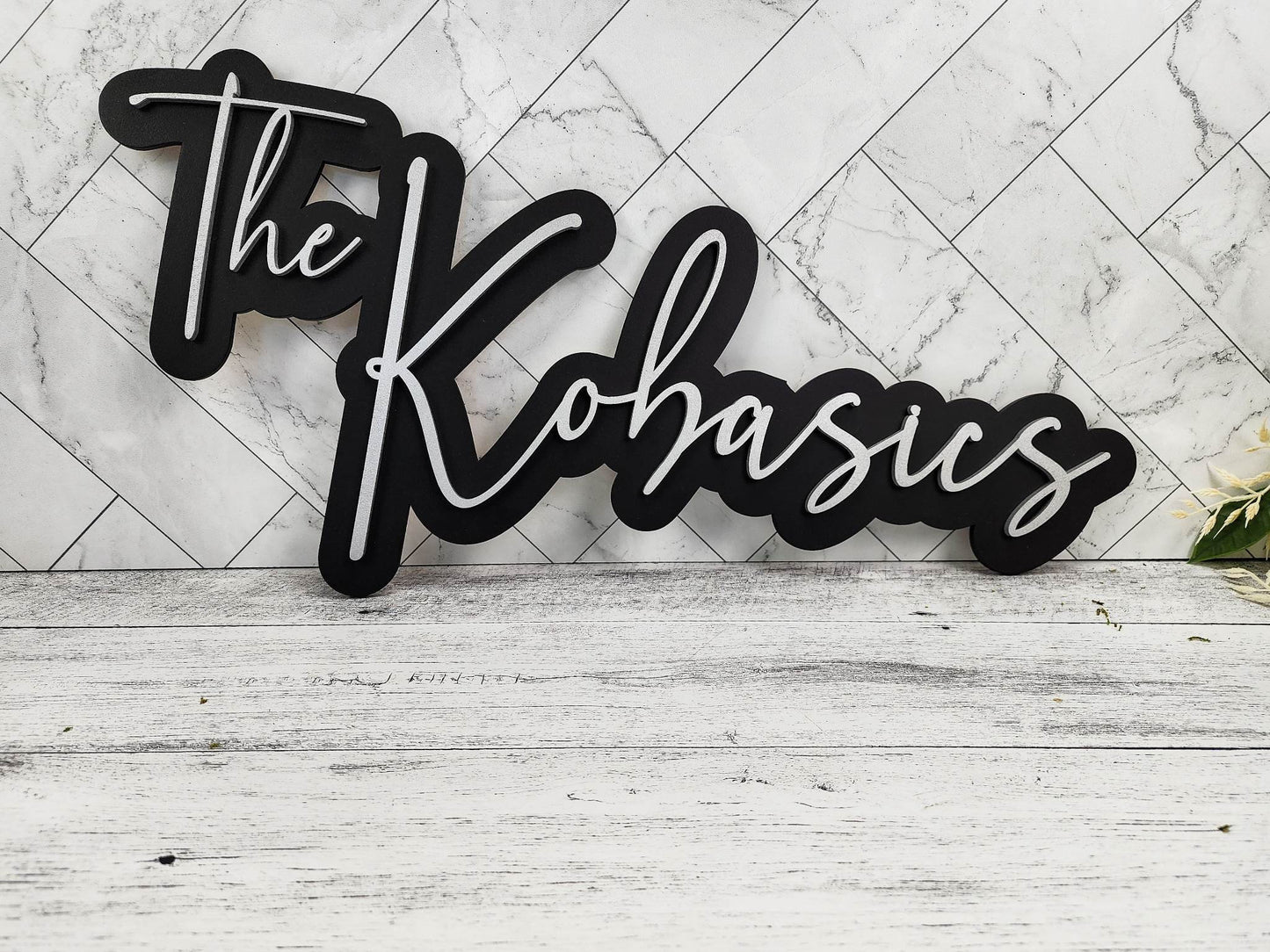 Custom Wedding Sign Decor, Personalized Backdrop Wooden Sign Layered, Family Last Name Sign, Head / Sweetheart table signage for couple