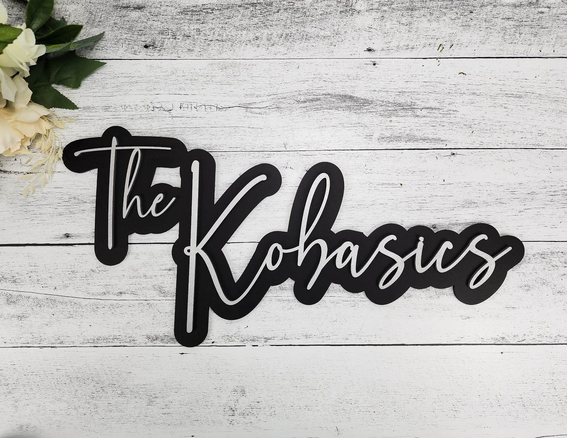 Custom Wedding Sign Decor, Personalized Backdrop Wooden Sign Layered, Family Last Name Sign, Head / Sweetheart table signage for couple