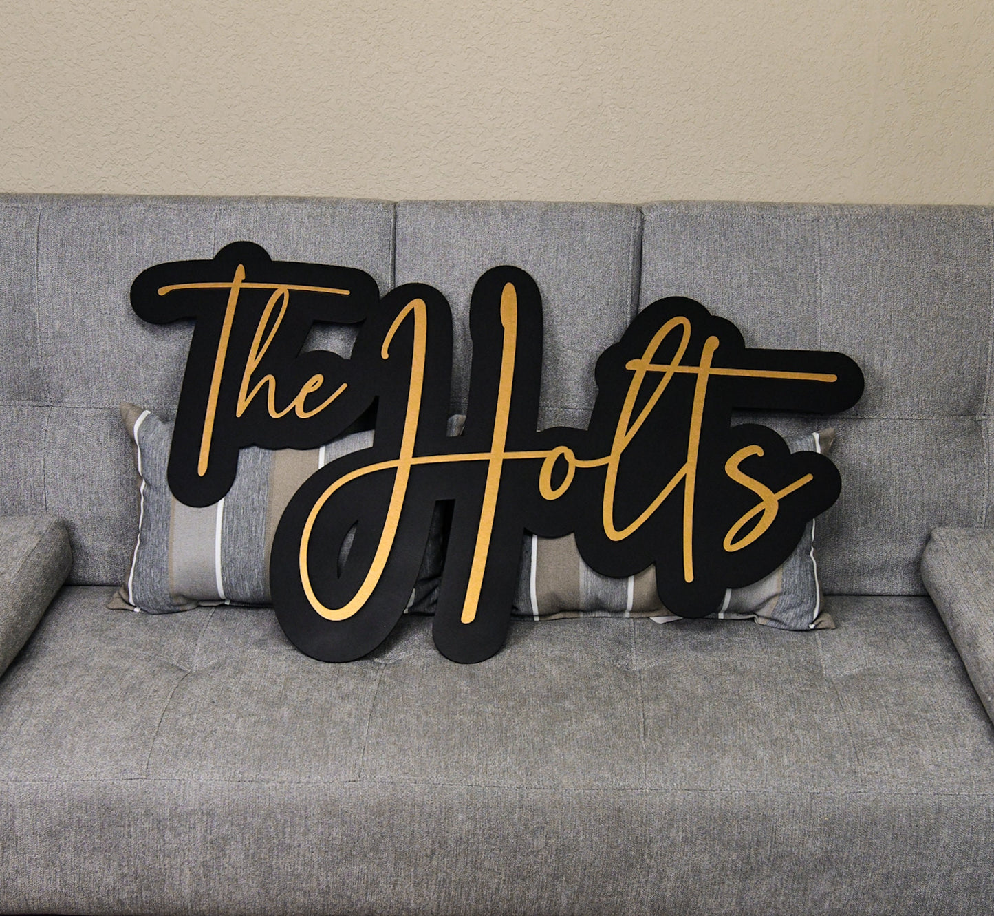 Custom Wedding Sign Decor, Personalized Backdrop Wooden Sign Layered, Family Last Name Sign, Head / Sweetheart table signage for couple