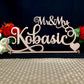 Custom Mr & Mrs Sign personalized with last name for wedding decor