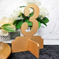 wooden wedding table number for wedding reception dinner, stand alone wood cut out numbers, painted or left unpainted in natural wood