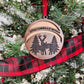 Upper Peninsula of Michigan Christmas Ornament, Yooper Wooden UP shape Wood Ornament, Upper Michigan Round Xmas tree souvenir