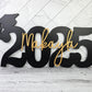 Custom Graduation Decor Name Sign, Custom Grad Sign, Class of 2024, Graduation Party Centerpiece, Senior Year Photo Prop for senior photos