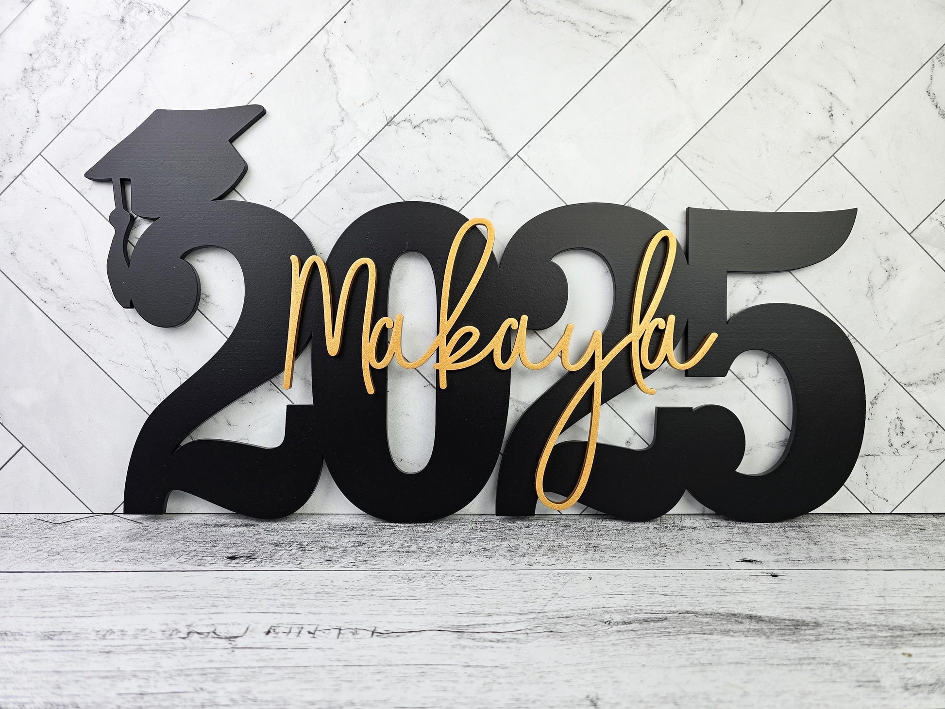 Custom Graduation Decor Name Sign, Custom Grad Sign, Class of 2024, Graduation Party Centerpiece, Senior Year Photo Prop for senior photos