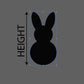 Easter Bunny Wood Shapes, Wooden Rabbit Blank, Unfinished Cut out, Shapes for Crafts DIY Blank, Spring Sign Making, Easter Sign making