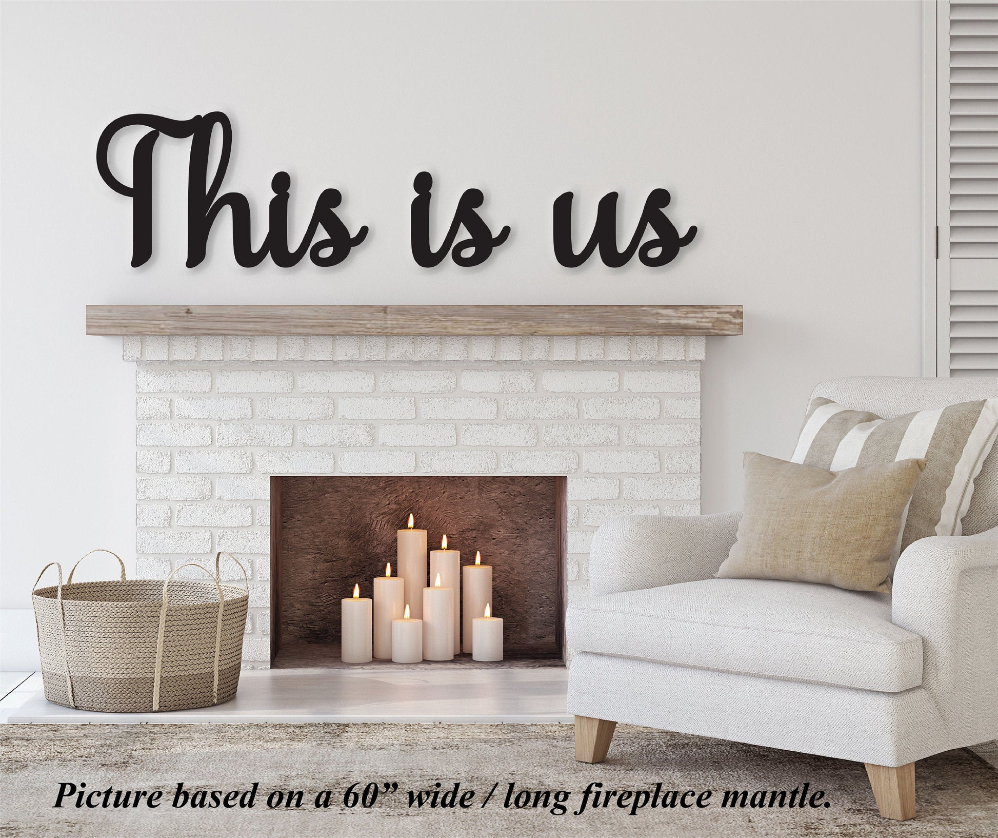 this is us wooden wall decor, wood word wall art