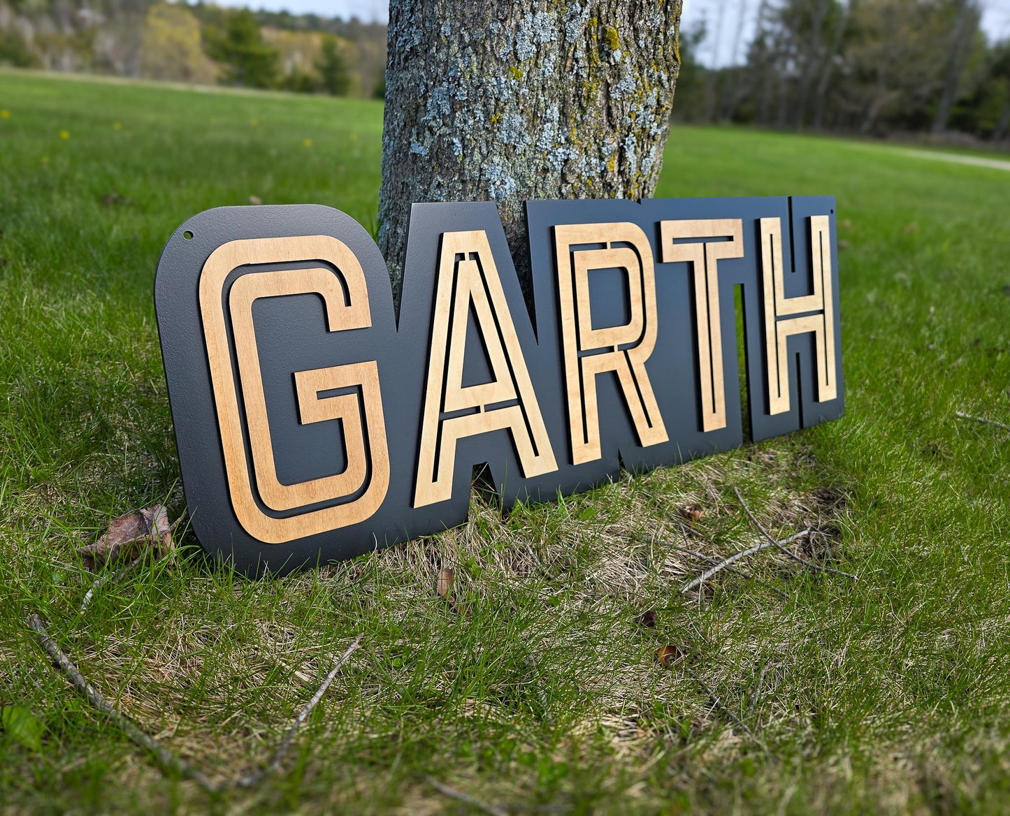 Custom Wooden Name Sign, Modern, Personalized Nursery 3D Layered Wood Name Cut Out, Decor, Baby Room Wall Art Decorations