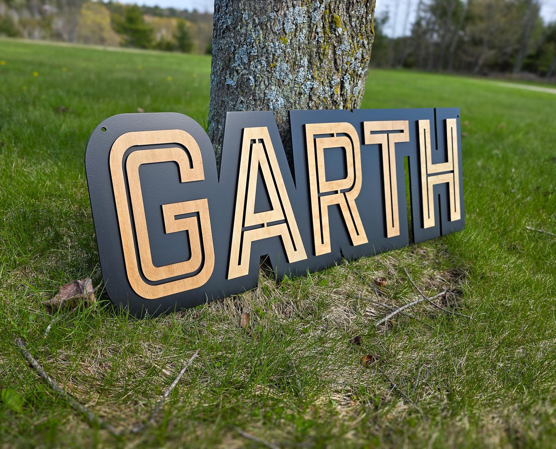 Custom Wooden Name Sign, Modern, Personalized Nursery 3D Layered Wood Name Cut Out, Decor, Baby Room Wall Art Decorations
