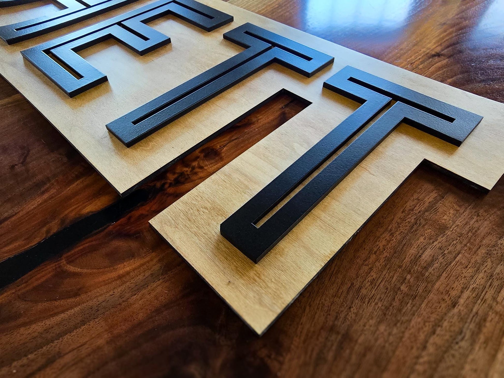 Custom Wooden Name Sign, Modern, Personalized Nursery 3D Layered Wood Name Cut Out, Decor, Baby Room Wall Art Decorations