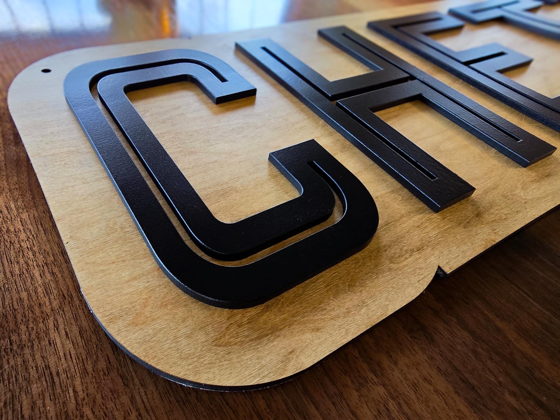 Custom Wooden Name Sign, Modern, Personalized Nursery 3D Layered Wood Name Cut Out, Decor, Baby Room Wall Art Decorations